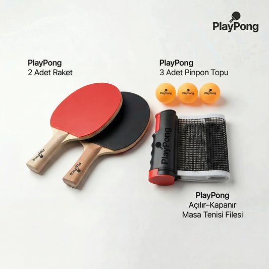 PlayPong Evde Masa Tenisi Seti